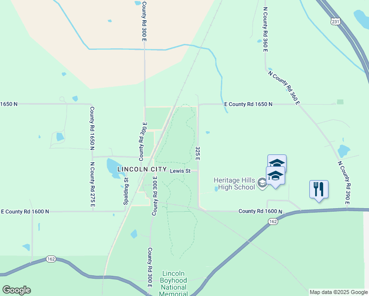 map of restaurants, bars, coffee shops, grocery stores, and more near in Spencer County