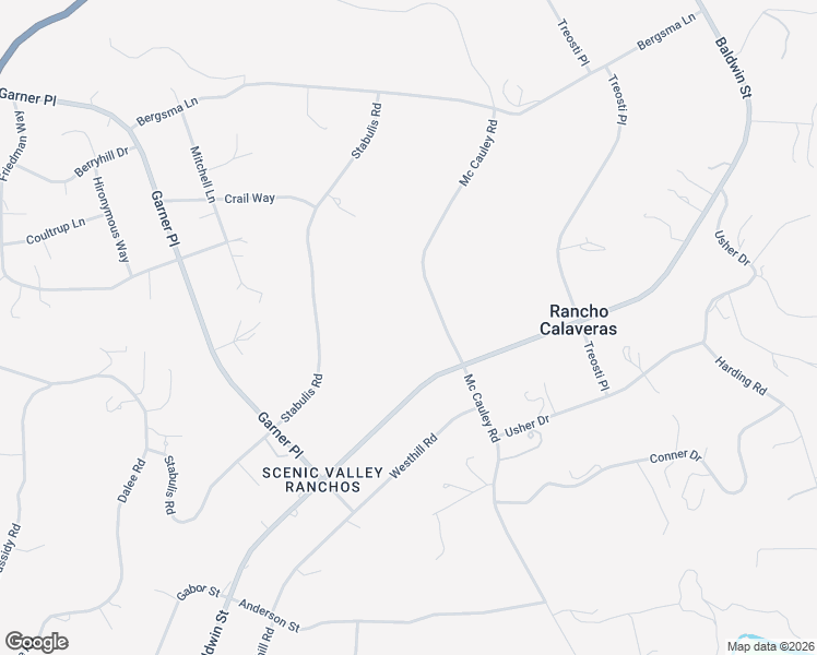 map of restaurants, bars, coffee shops, grocery stores, and more near 6536 Mc Cauley Road in Valley Springs
