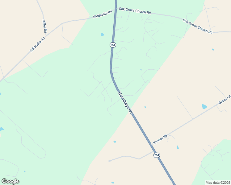 map of restaurants, bars, coffee shops, grocery stores, and more near 2565 Hermitage Road in Waynesboro