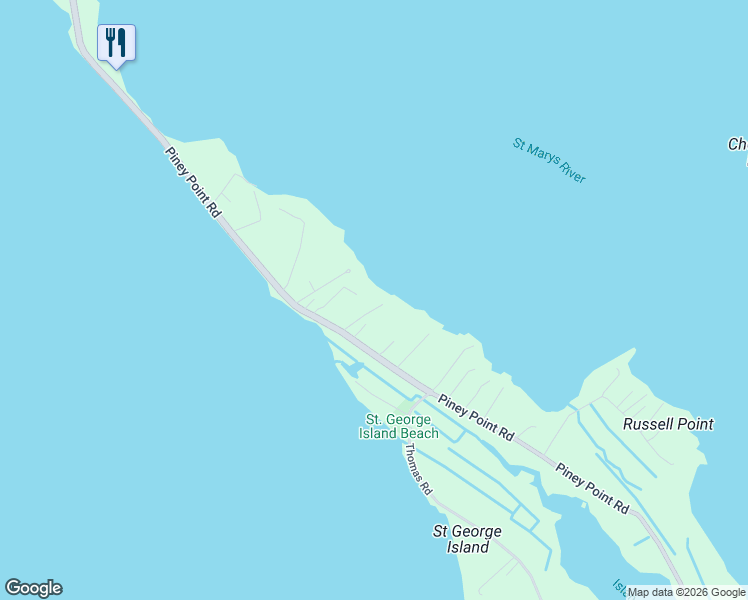 map of restaurants, bars, coffee shops, grocery stores, and more near 46048 Sheaffer Lane in Piney Point