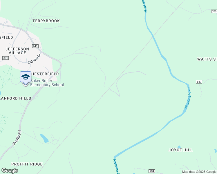 map of restaurants, bars, coffee shops, grocery stores, and more near 3409 Riverview Farm in Charlottesville