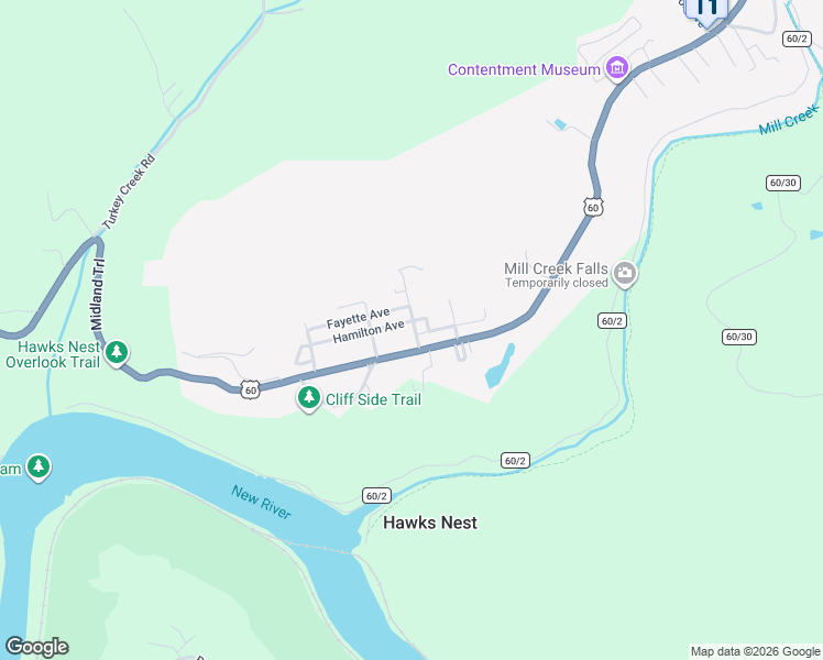 map of restaurants, bars, coffee shops, grocery stores, and more near 56 Henry Loving Street in Ansted