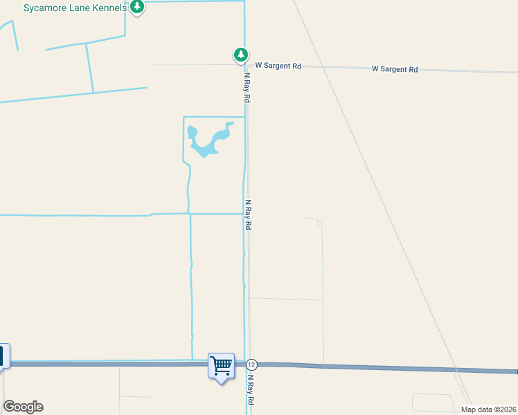 map of restaurants, bars, coffee shops, grocery stores, and more near 15852 North Ray Road in Lodi