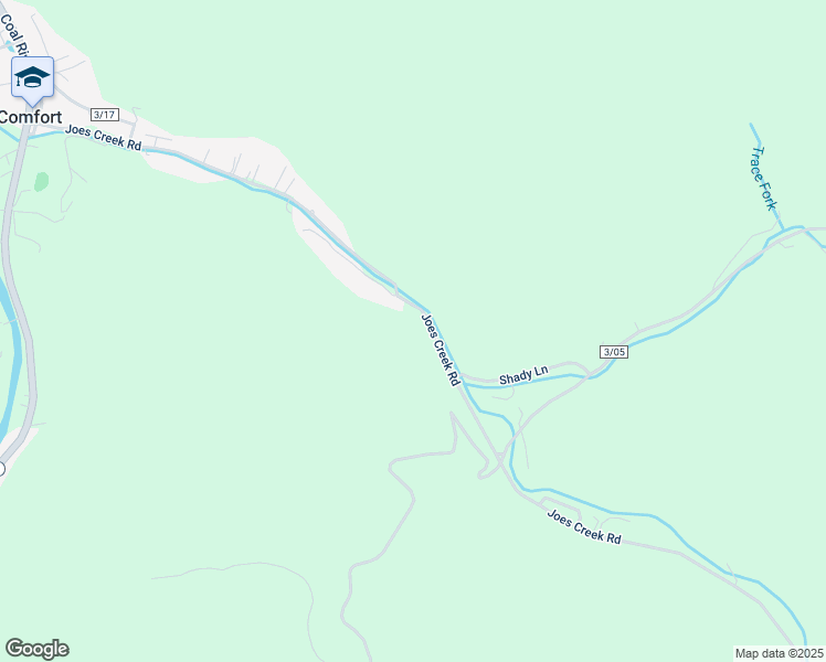 map of restaurants, bars, coffee shops, grocery stores, and more near 1850 East Fork Road in Comfort