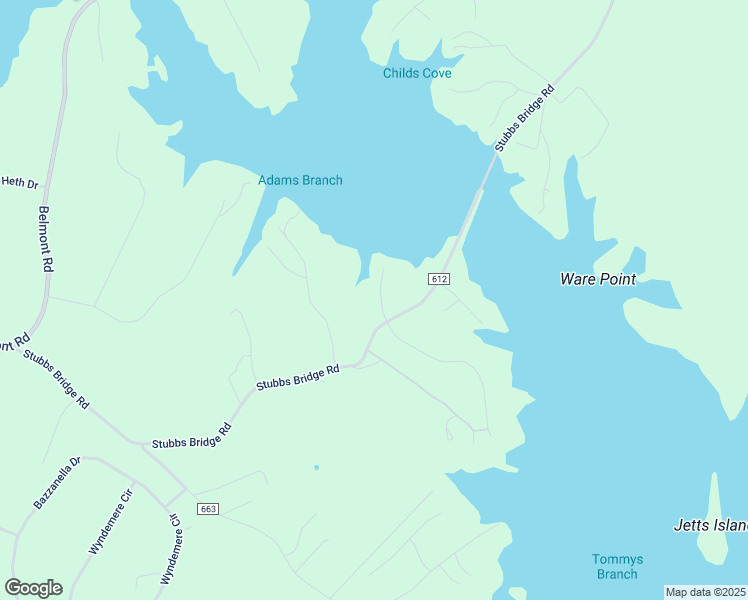 map of restaurants, bars, coffee shops, grocery stores, and more near 6104 Hidden View Drive in Mineral