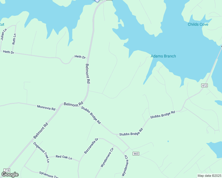 map of restaurants, bars, coffee shops, grocery stores, and more near 6105 Eds Rd in Mineral