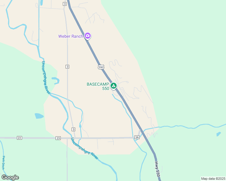 map of restaurants, bars, coffee shops, grocery stores, and more near 20725 U.S. 550 in Ridgway