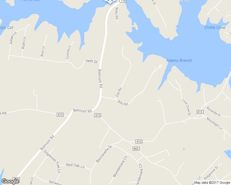 map of restaurants, bars, coffee shops, grocery stores, and more near 6104 Eds Road in Mineral