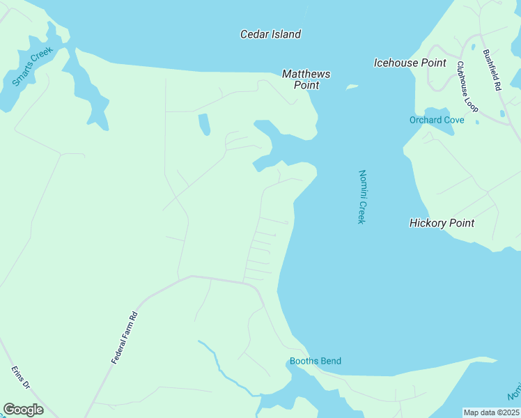 map of restaurants, bars, coffee shops, grocery stores, and more near 399 Nomini Bay Drive in Montross