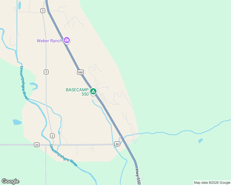 map of restaurants, bars, coffee shops, grocery stores, and more near 418 Elsie Trail in Ridgway