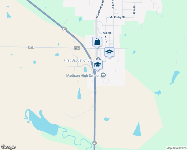 map of restaurants, bars, coffee shops, grocery stores, and more near Wildcat Lane in Madison