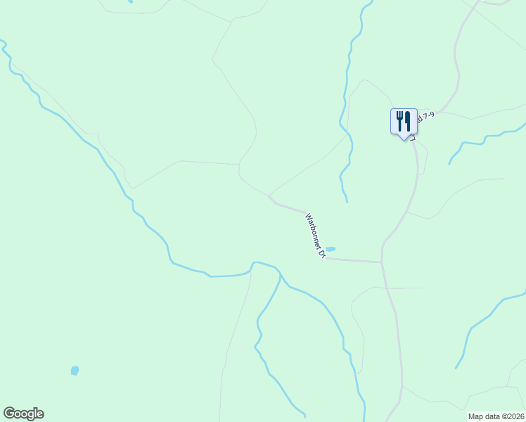 map of restaurants, bars, coffee shops, grocery stores, and more near 488 Warbonnet Road in Roach