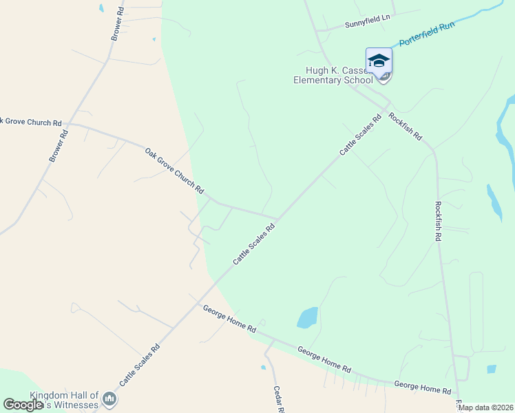 map of restaurants, bars, coffee shops, grocery stores, and more near 804 Oak Grove Church Road in Waynesboro