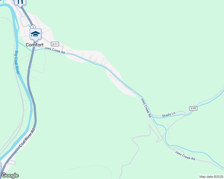 map of restaurants, bars, coffee shops, grocery stores, and more near 1900-1988 Joes Creek Road in Comfort