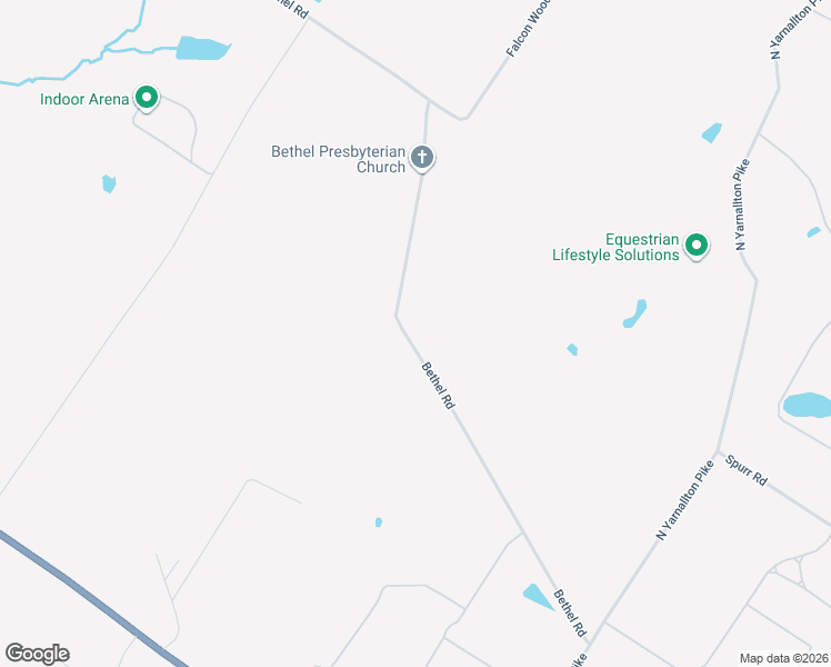 map of restaurants, bars, coffee shops, grocery stores, and more near 4391 Bethel Road in Lexington
