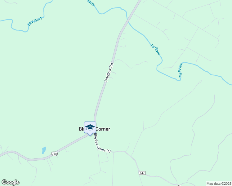 map of restaurants, bars, coffee shops, grocery stores, and more near 6109 Partlow Road in Spotsylvania Courthouse
