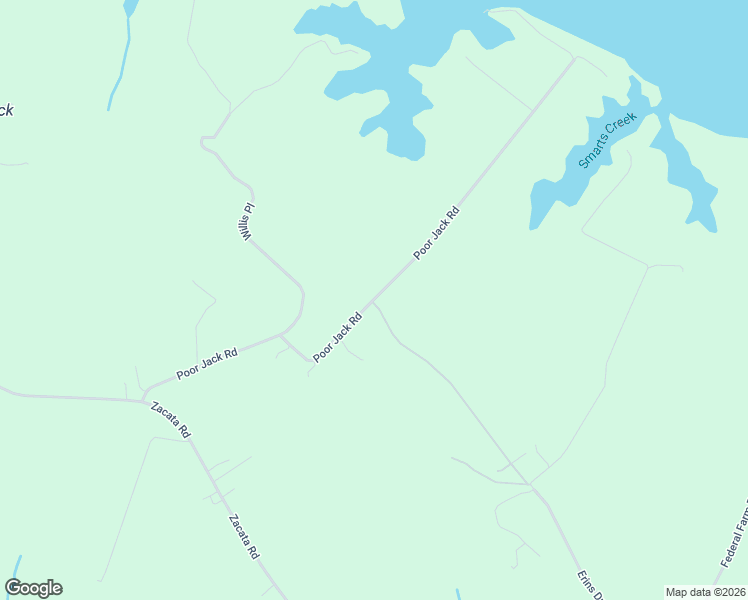 map of restaurants, bars, coffee shops, grocery stores, and more near 401 Poor Jack Road in Montross