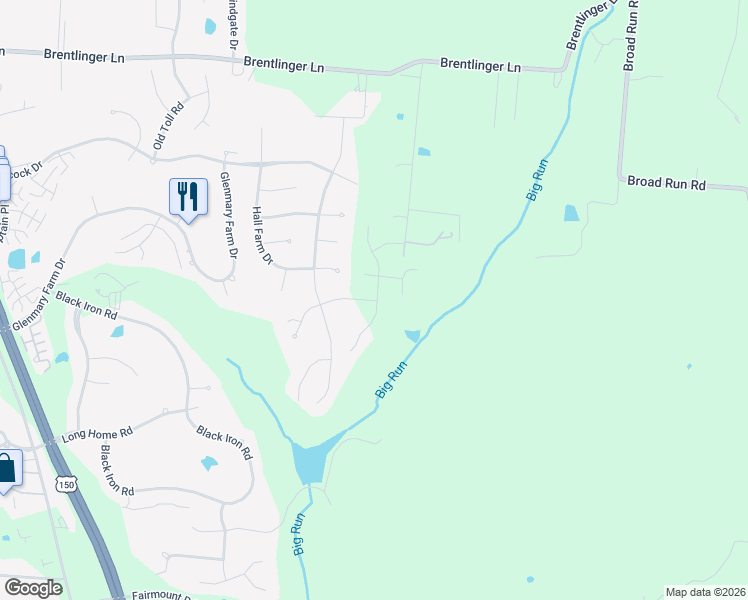 map of restaurants, bars, coffee shops, grocery stores, and more near 7988-8006 Dobson Road in Louisville