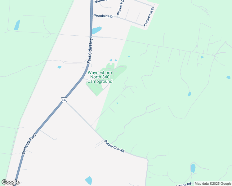 map of restaurants, bars, coffee shops, grocery stores, and more near 126 Mountain Stream Lane in Waynesboro