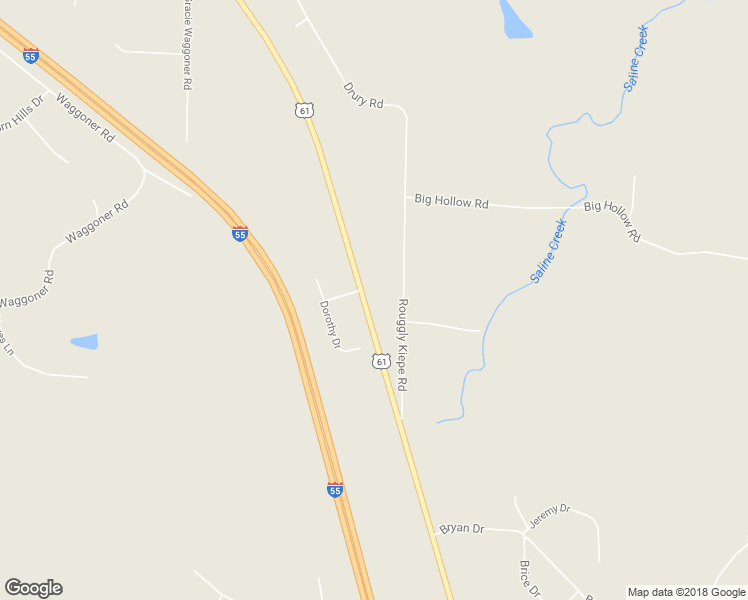 map of restaurants, bars, coffee shops, grocery stores, and more near 3816 U.S. 61 in Festus