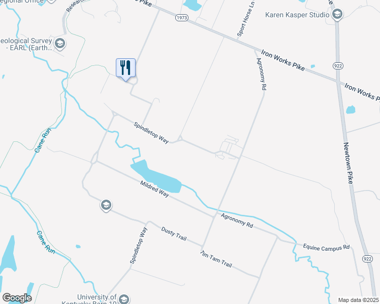 map of restaurants, bars, coffee shops, grocery stores, and more near 3140 Iron Works Pike in Lexington