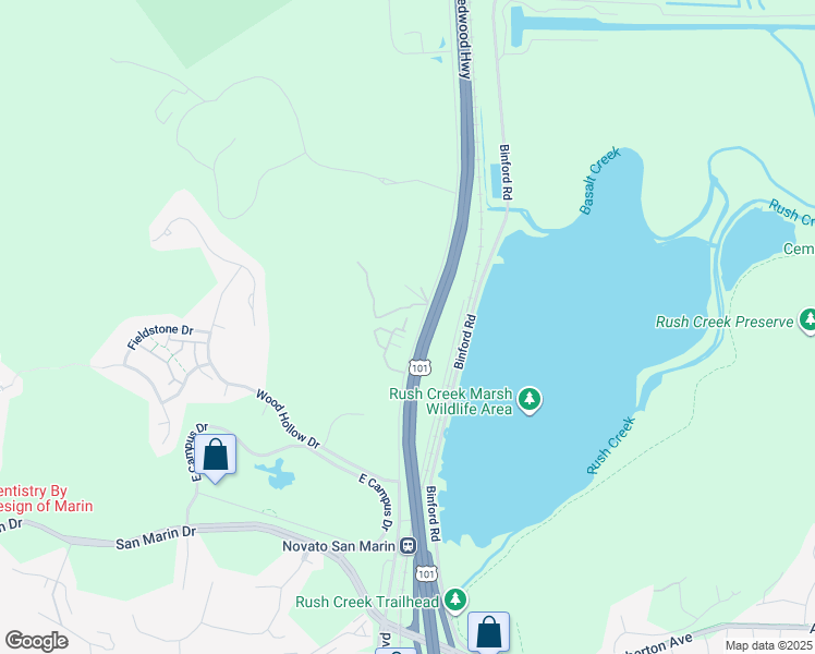 map of restaurants, bars, coffee shops, grocery stores, and more near 806 Verandah Lane in Novato