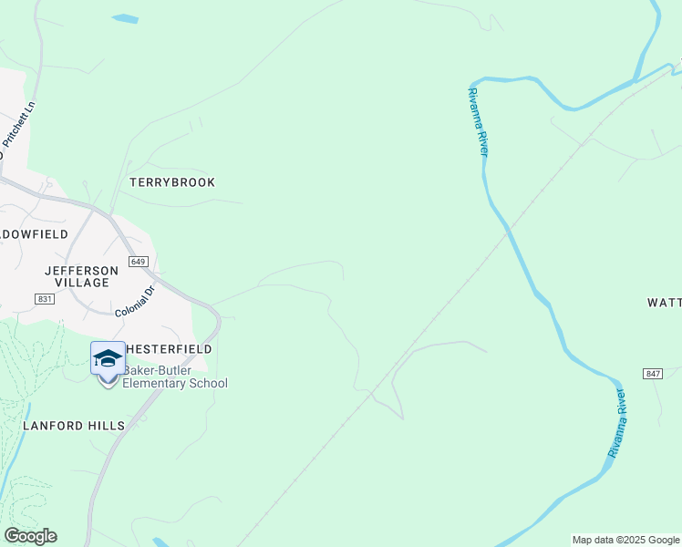 map of restaurants, bars, coffee shops, grocery stores, and more near 3409 Riverview Farm in Charlottesville
