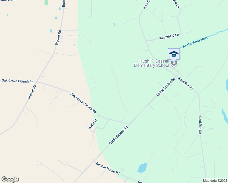 map of restaurants, bars, coffee shops, grocery stores, and more near 104 Bibb Farm Lane in Waynesboro