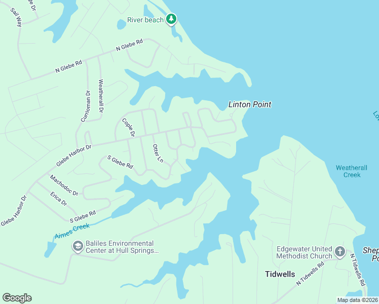 map of restaurants, bars, coffee shops, grocery stores, and more near 18 Glebe Court in Montross