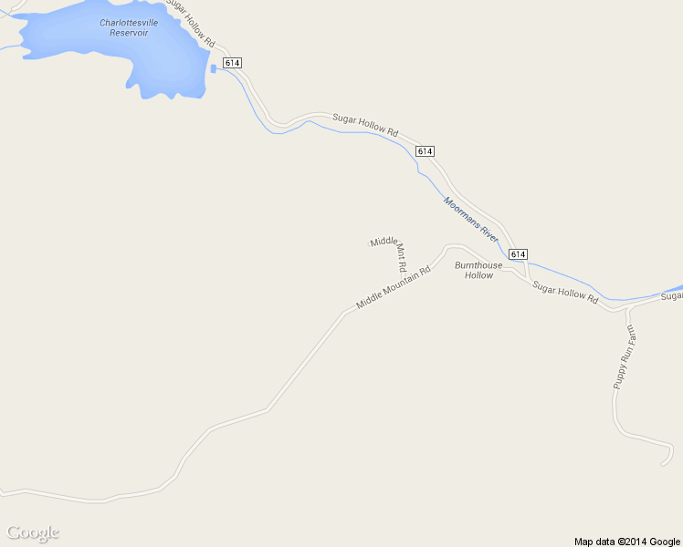 map of restaurants, bars, coffee shops, grocery stores, and more near 3300 Middle Mountain Road in Crozet