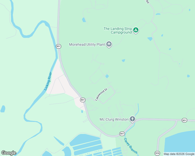 map of restaurants, bars, coffee shops, grocery stores, and more near 87 Ridgeway Drive in Morehead