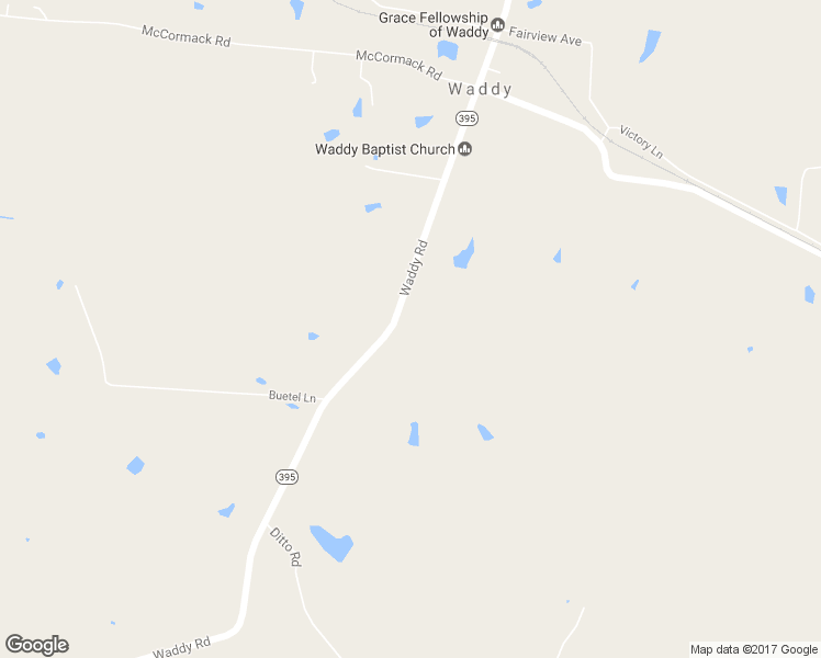 map of restaurants, bars, coffee shops, grocery stores, and more near 3536 Waddy Road in Waddy