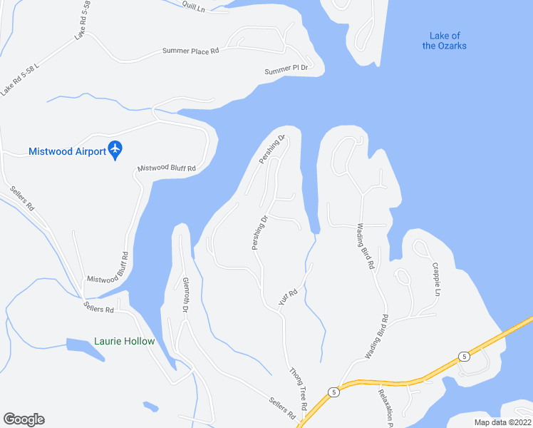 map of restaurants, bars, coffee shops, grocery stores, and more near Lake Road 5-58 Ad in Camdenton