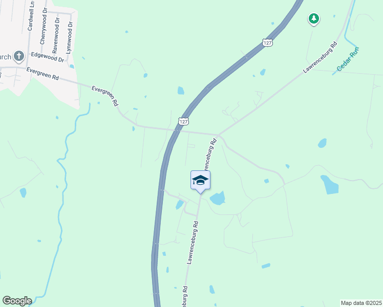 map of restaurants, bars, coffee shops, grocery stores, and more near 52 Lawrence Street in Frankfort