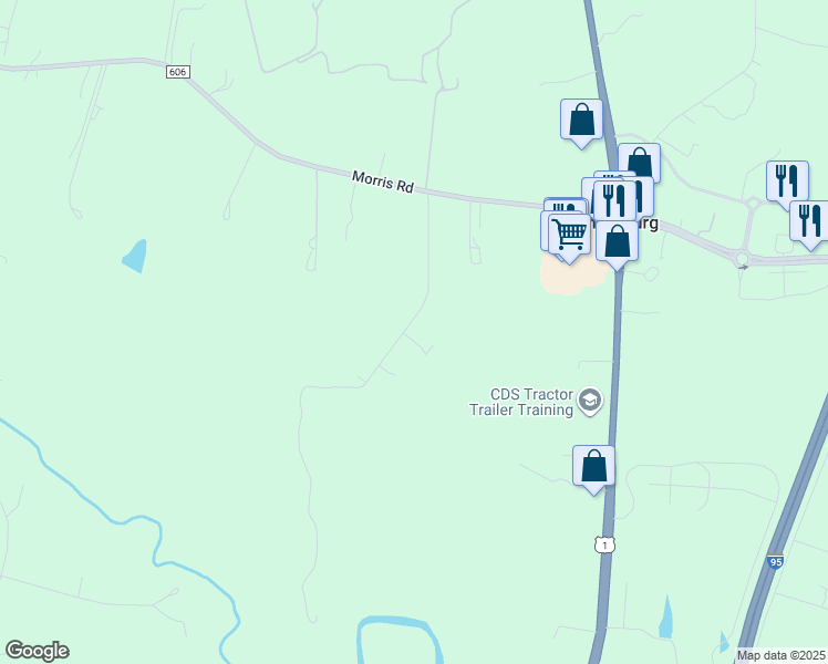 map of restaurants, bars, coffee shops, grocery stores, and more near 5709 East Point Circle in Spotsylvania