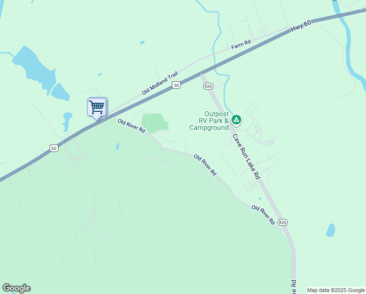 map of restaurants, bars, coffee shops, grocery stores, and more near 27 Bait Shop Road in Salt Lick