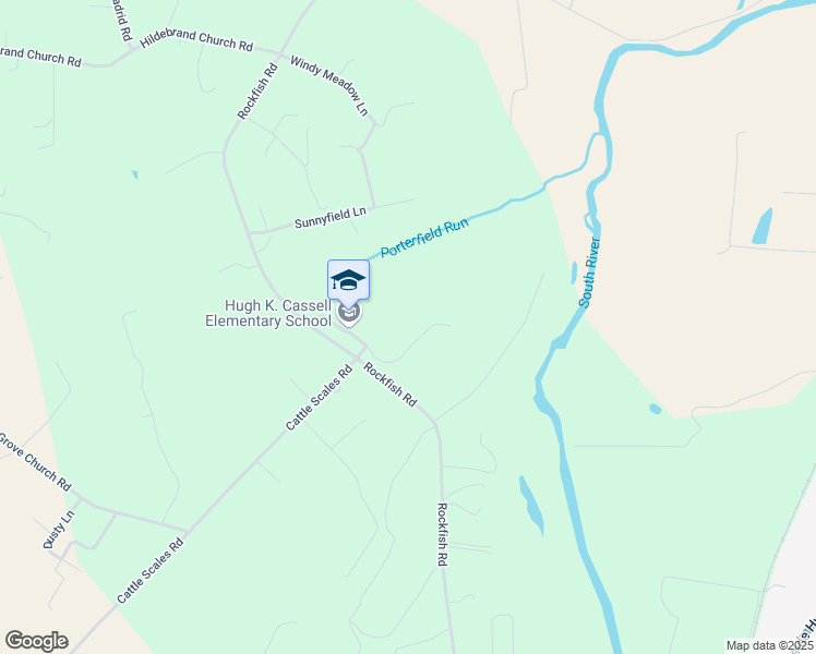 map of restaurants, bars, coffee shops, grocery stores, and more near 1301 Rockfish Road in Waynesboro