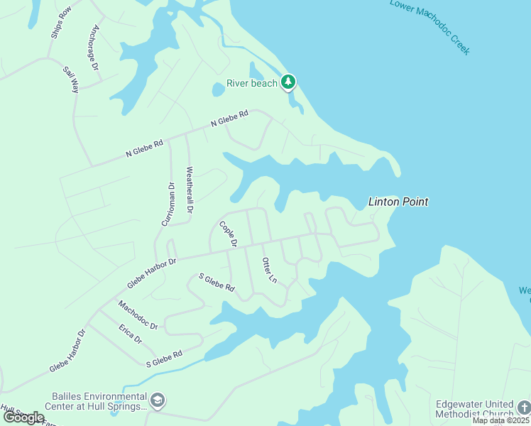 map of restaurants, bars, coffee shops, grocery stores, and more near 360 Merganser St in Montross