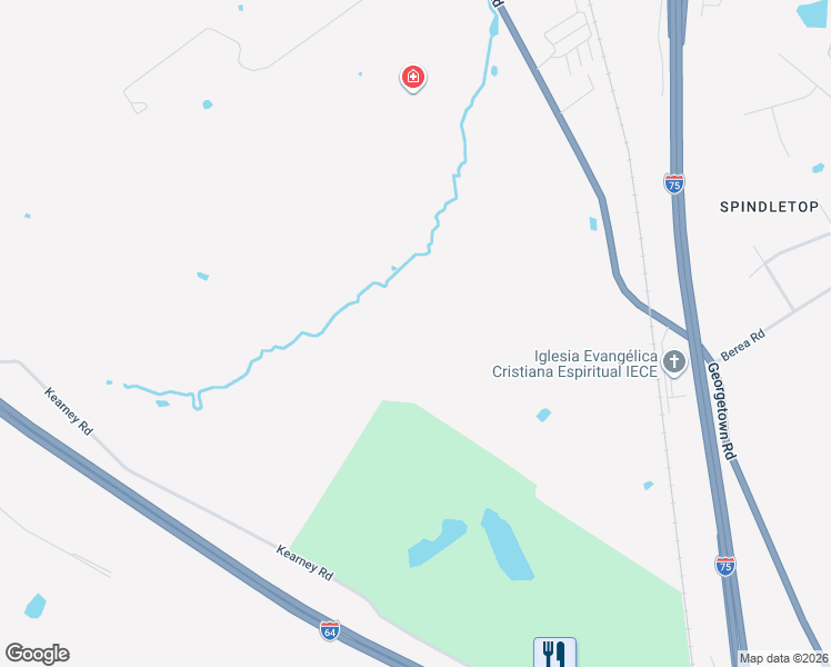 map of restaurants, bars, coffee shops, grocery stores, and more near 3899 Georgetown Road in Lexington