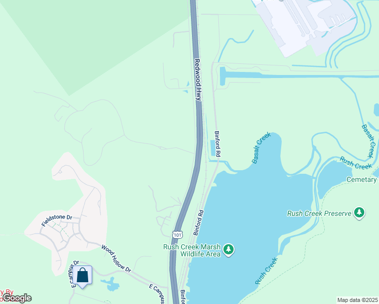 map of restaurants, bars, coffee shops, grocery stores, and more near Buck Center Dr in Novato