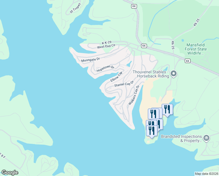map of restaurants, bars, coffee shops, grocery stores, and more near 181 Channel Buoy Drive in Osage Beach