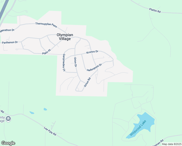 map of restaurants, bars, coffee shops, grocery stores, and more near 323 Sirius Road in De Soto