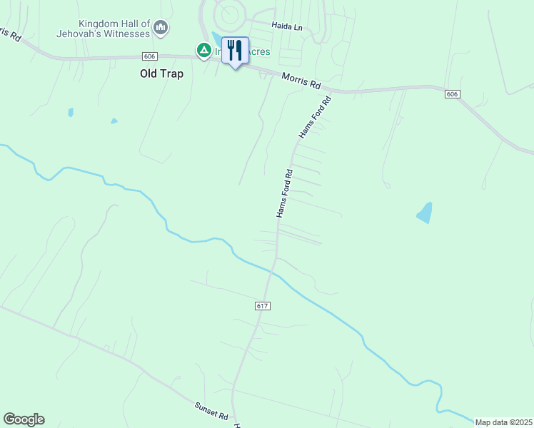 map of restaurants, bars, coffee shops, grocery stores, and more near 6400 Hams Ford Road in Spotsylvania Courthouse