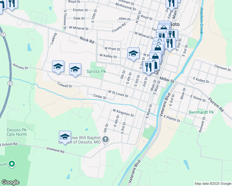 Saint Louis Street, De Soto MO Walk Score