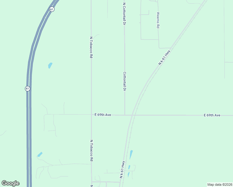 map of restaurants, bars, coffee shops, grocery stores, and more near 6901-7563 Cottontail Drive in Hutchinson