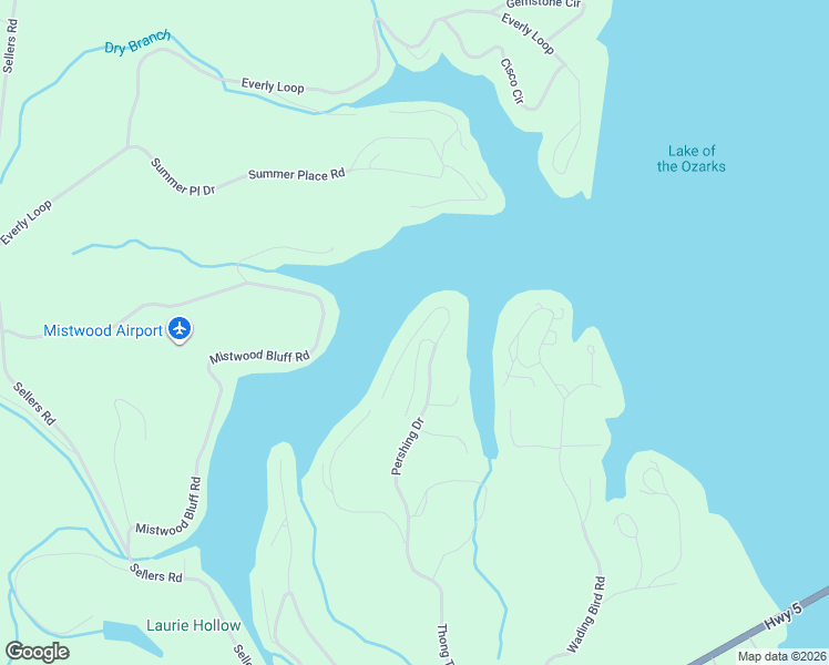 map of restaurants, bars, coffee shops, grocery stores, and more near Lake Road 5-58 Ad in Camdenton