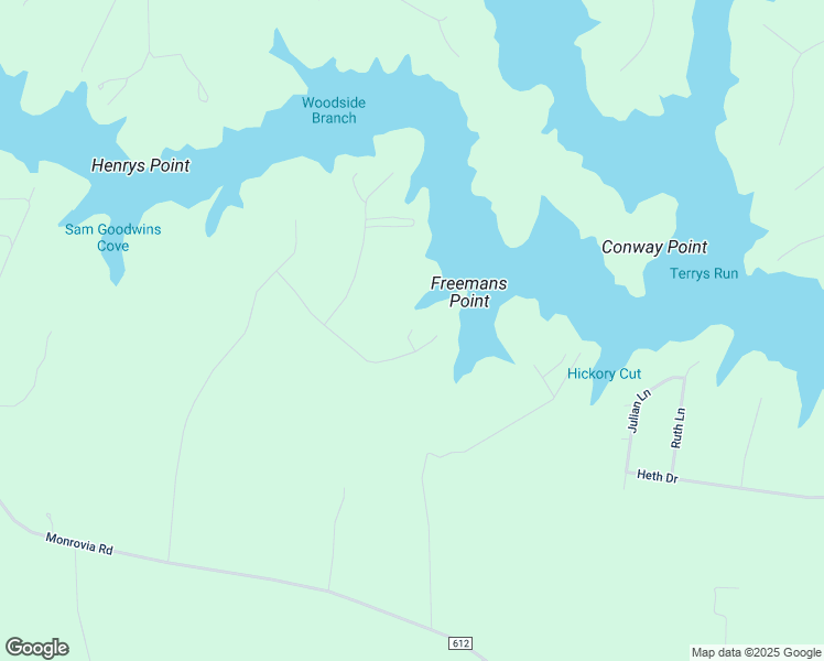 map of restaurants, bars, coffee shops, grocery stores, and more near 16005 Carrington Court in Mineral