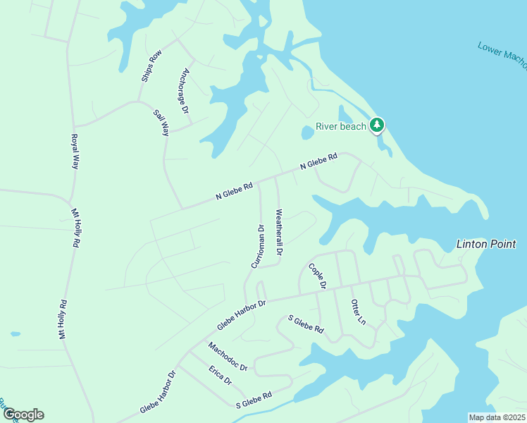 map of restaurants, bars, coffee shops, grocery stores, and more near 69 Currioman Drive in Montross