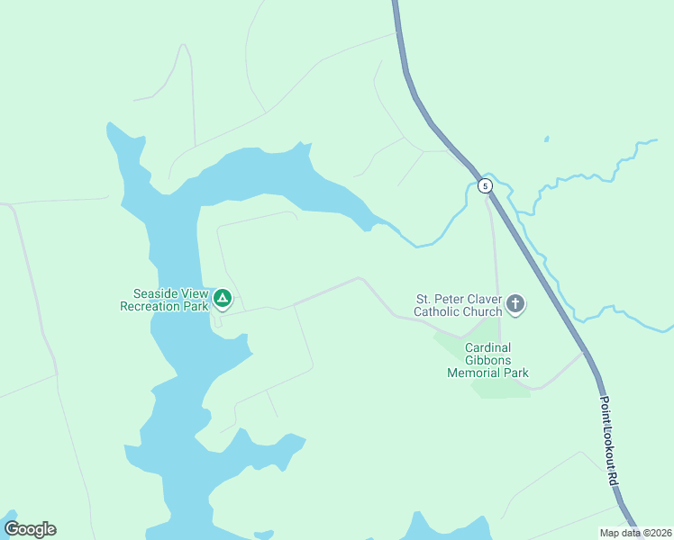 map of restaurants, bars, coffee shops, grocery stores, and more near 48736 Sea Side View Road in Saint Inigoes