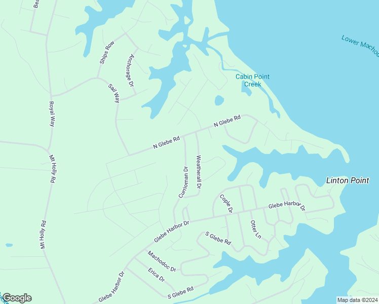 map of restaurants, bars, coffee shops, grocery stores, and more near 69 Currioman Drive in Montross